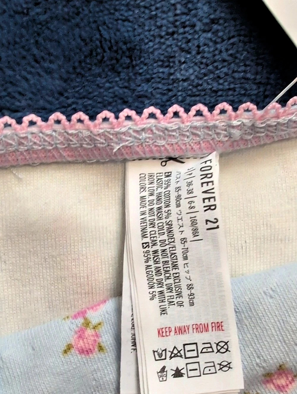Forever 21 Floral Mini Dress in Blue & Pink Size Small NWT - Picture 7 of 8